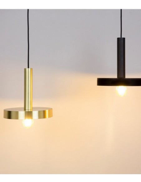 Colgante de techo industrial negro/oro - WHIZZ - Faro
