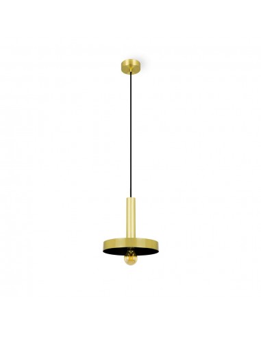 Colgante de techo industrial negro/oro - WHIZZ - Faro