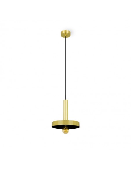 Colgante de techo industrial negro/oro - WHIZZ - Faro