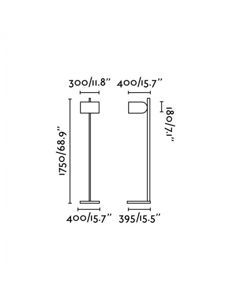 Lámpara de pie de salón decorativa en varios colores - Stand Up - Faro