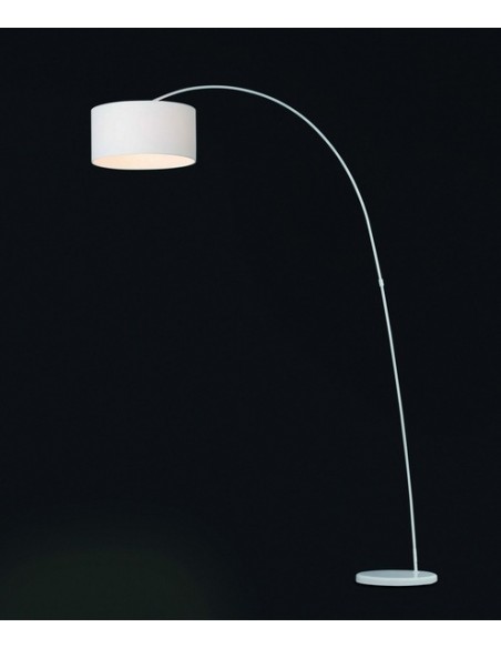 Lámpara de pie para salón con forma de arco en 2 colores - Papua - Faro