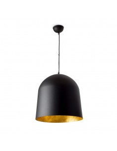 Colgante de aluminio negro con interior oro - Crater - Faro 2