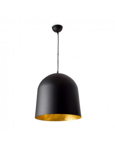 Colgante de aluminio negro con interior oro - Crater - Faro