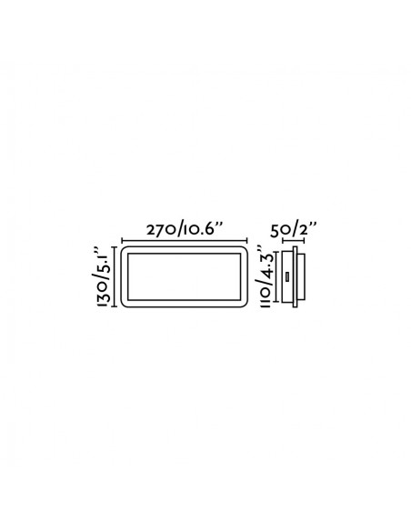 Aplique de pared moderno LED 3000K negro+madera - Mood - Faro
