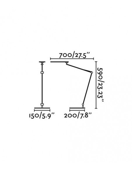 Lámpara de mesa flexible de aluminio LED regulable en intensidad 3000K con pinza – Ito – Faro