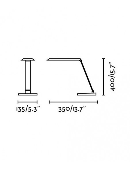 Lámpara de mesa de ABS LED regulable en intensidad con enchufe para USB en 2 acabados 4000K – Anouk – Faro