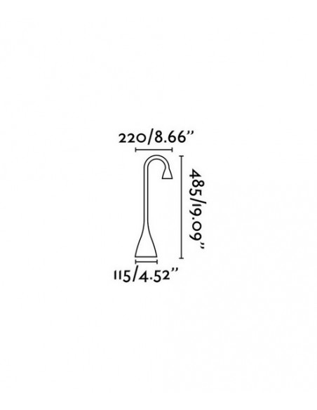 Lámpara de mesa de metal LED regulable en intensidad en 2 acabados 4000K – Lena – Faro
