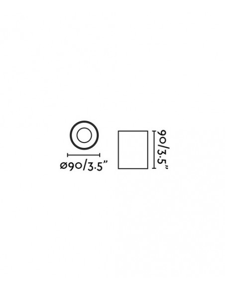 Lámpara plafón minimalista gris oscuro – Goz – Faro
