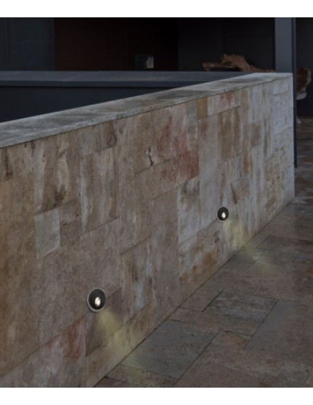 Lámpara empotrable de suelo inoxidable – Dang – Faro