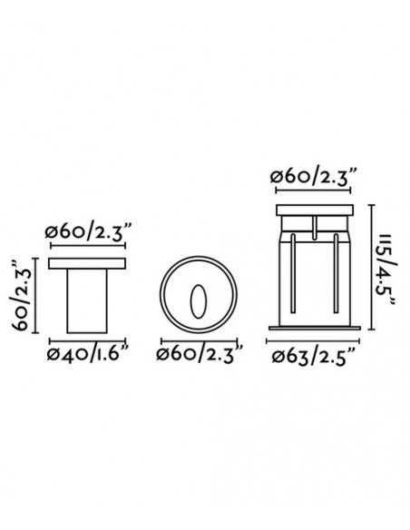 Lámpara empotrable de suelo inoxidable – Dang – Faro