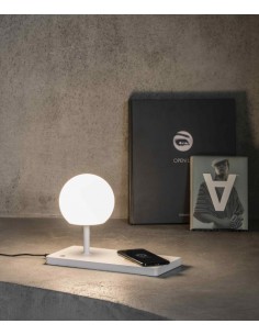 Lámpara de mesa LED SMD con cargador de móvil, USB y regulador de intensidad - Niko - Faro