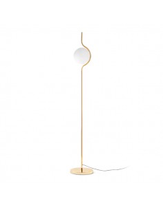 Pie de salón estructura oro y difusor de cristal – Le Vita – Faro 2