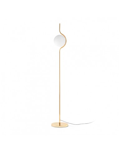 Pie de salón estructura oro y difusor de cristal – Le Vita – Faro