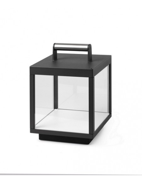 Lámpara LED portátil clásica gris oscuro – Kerala – Faro
