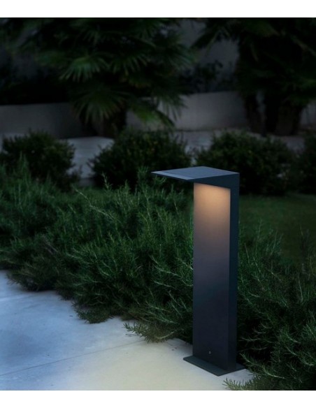 Lámpara baliza solar gris oscuro – Soleil – Faro