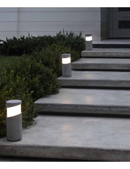 Lámpara baliza gris cemento dos tamaños - Block – Faro