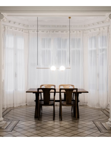 Lámpara colgante estructura acabado oro – Le Vita - Faro