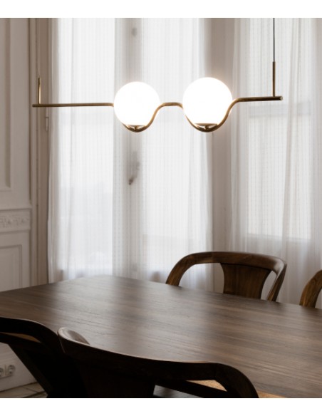 Lámpara colgante estructura acabado oro – Le Vita - Faro