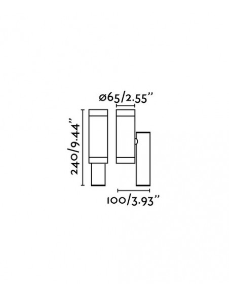 Lámpara aplique disponible en blanco y gris – Steps – Faro