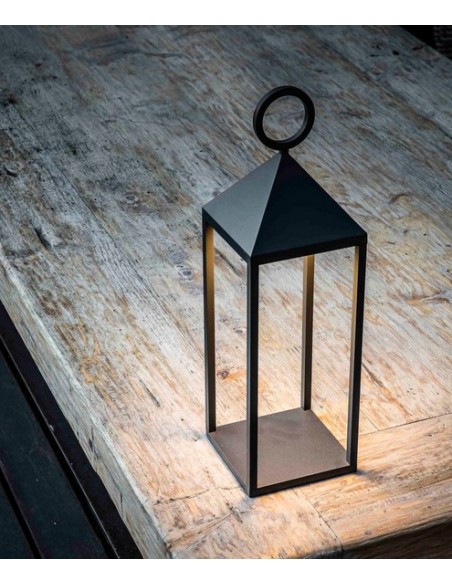 Lámpara portátil LED Touch System gris oscuro – Argus – Faro