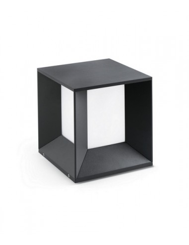 Lámpara LED sobremuro gris oscuro – Mila – Faro