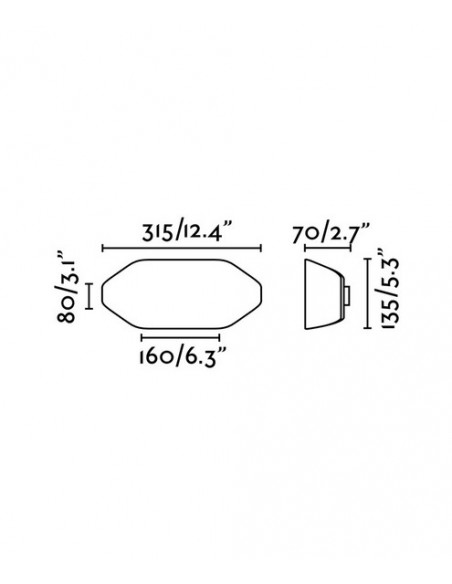 Lámpara aplique disponible en dos colores – Future – Faro