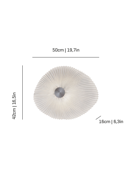 Aplique/plafón LED/E27 dos tamaños color blanco – Onn – Arturo Álvarez