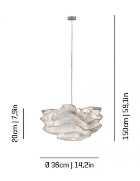 Lámpara colgante E14/E27/LED diferentes tamaños y colores – Nevo – Arturo Álvarez
