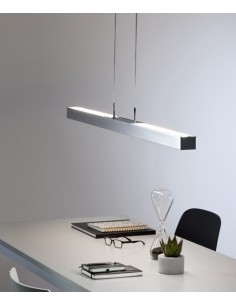 Colgante bajo consumo disponible en dos acabados y fuentes de luz – Apolo – Pujol Iluminación