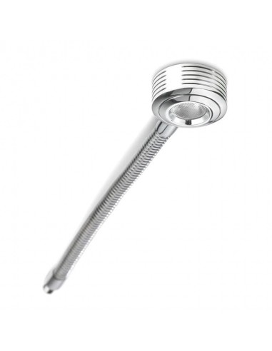 Aplique de pared para lectura LED con flexo orientable en acero cromo - Lula - Pujol Iluminación