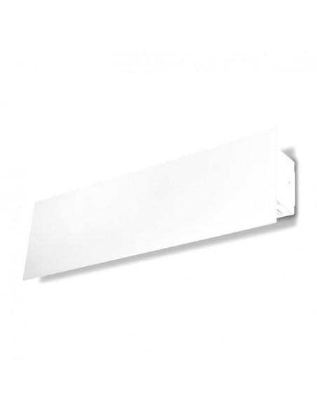 Aplique de pared LED moderno en acero blanco - Suau - Pujol Iluminación
