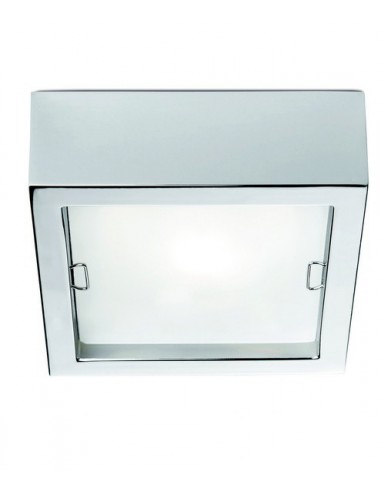 Aplique de techo y pared cuadrado cromo brillo - Esferic - Pujol Iluminación