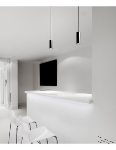 Lámpara colgante LED moderna Ø 10 cm - Basic - Pujol Iluminación