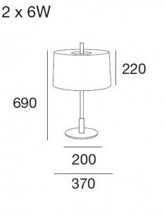 Lámpara de Mesa - Infinito - Massmi 2