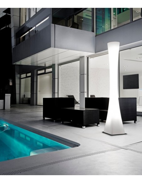 Lámpara de pie de exterior LED con regulador RGB hasta 11 programas - Masai Exterior - Pujol Iluminación
