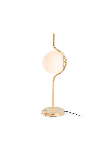 Sobremesa estructura oro con difusor de cristal – Le Vita – Faro