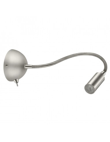 Satin nickel bedside reading lamp - Olvas - Exo - Novolux