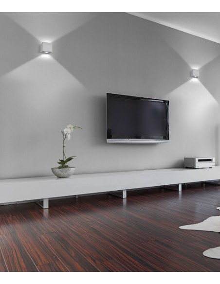 LED aluminum wall light 3000K - Brick - Exo - Novolux