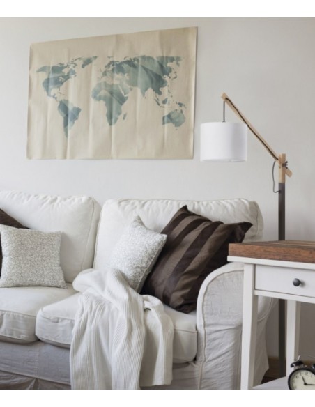 Modern wood adjustable floor lamp - Britta - Exo - Novolux