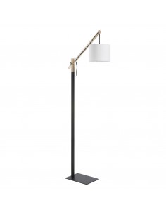Modern wood adjustable floor lamp - Britta - Exo - Novolux 2