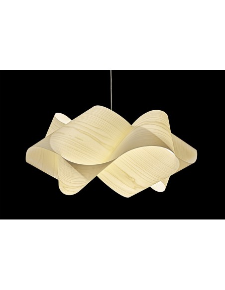 Lámpara de suspensión de madera natural disponible en 11 colores 2 medidas - Swirl - LZF