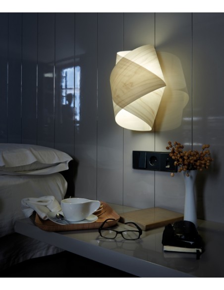 Aplique de pared de madera natural en 11 colores - Orbit - LZF