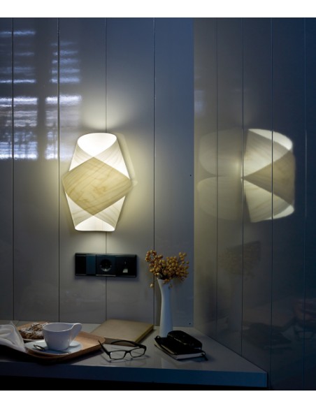 Aplique de pared de madera natural en 11 colores - Orbit - LZF