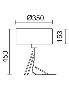 Lámpara de mesa Diagonal S - Exo - Novolux Lighting