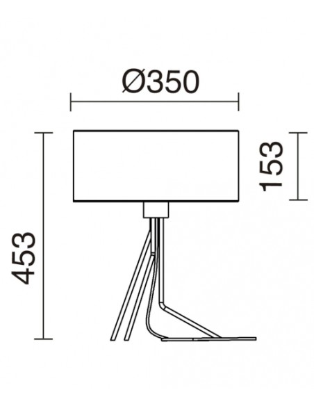 Lámpara de mesa Diagonal S - Exo - Novolux Lighting