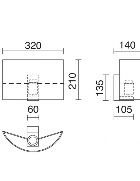 Aplique de pared de tela Amsterdam - Exo – Novolux Lighting