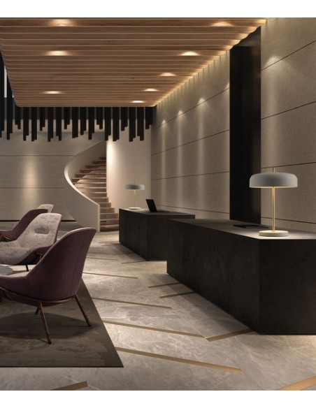 Lámpara de mesa blanca Taichi – Exo – Novolux Lighting