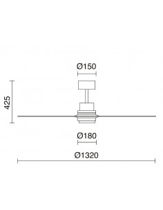 Ventilador de techo con luz Breeze LED – Exo – Novolux Lighting 2