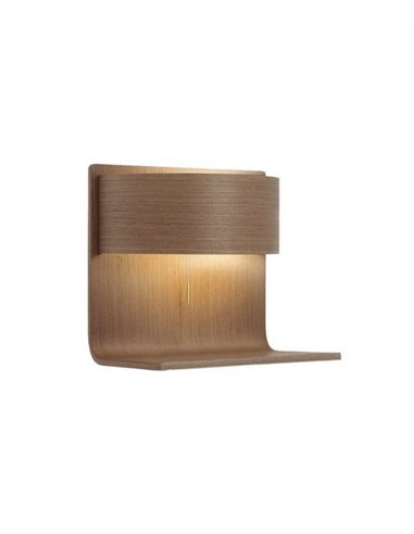 Aplique de pared de madera y metacrilato LED en 4 acabados 3000K – Lamparella – Plussmi