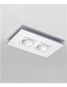 Empotrable de techo 2 luces Marc - Milán 2